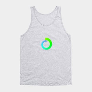 Infinity spiral green to blue Tank Top